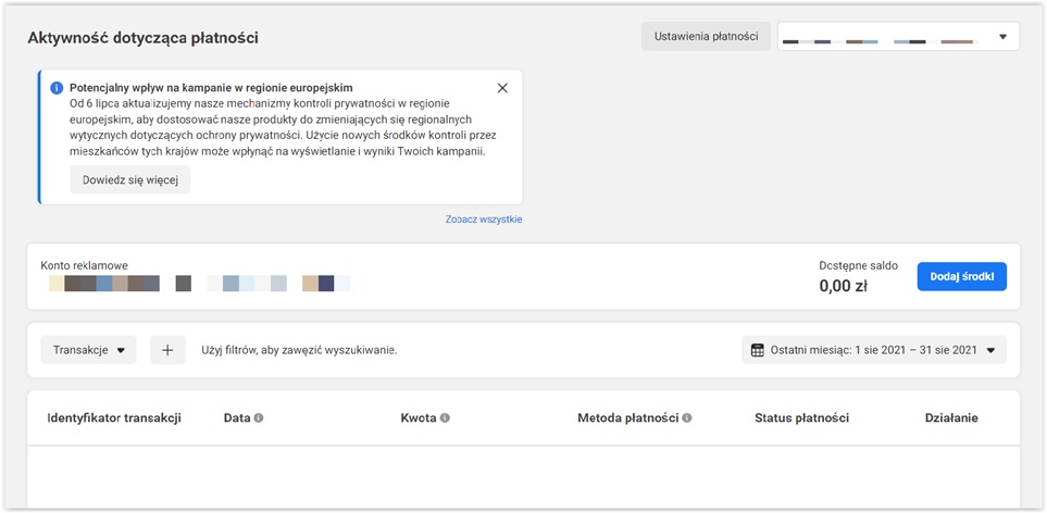How to download invoices from Facebook 1