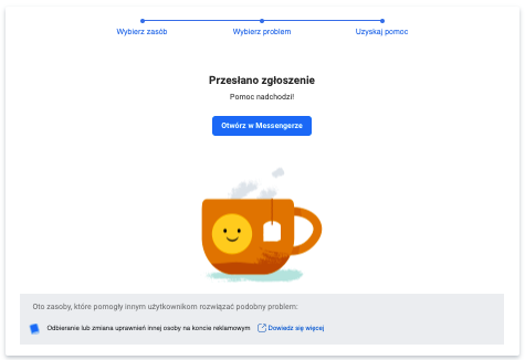 przeslano zgloszenie